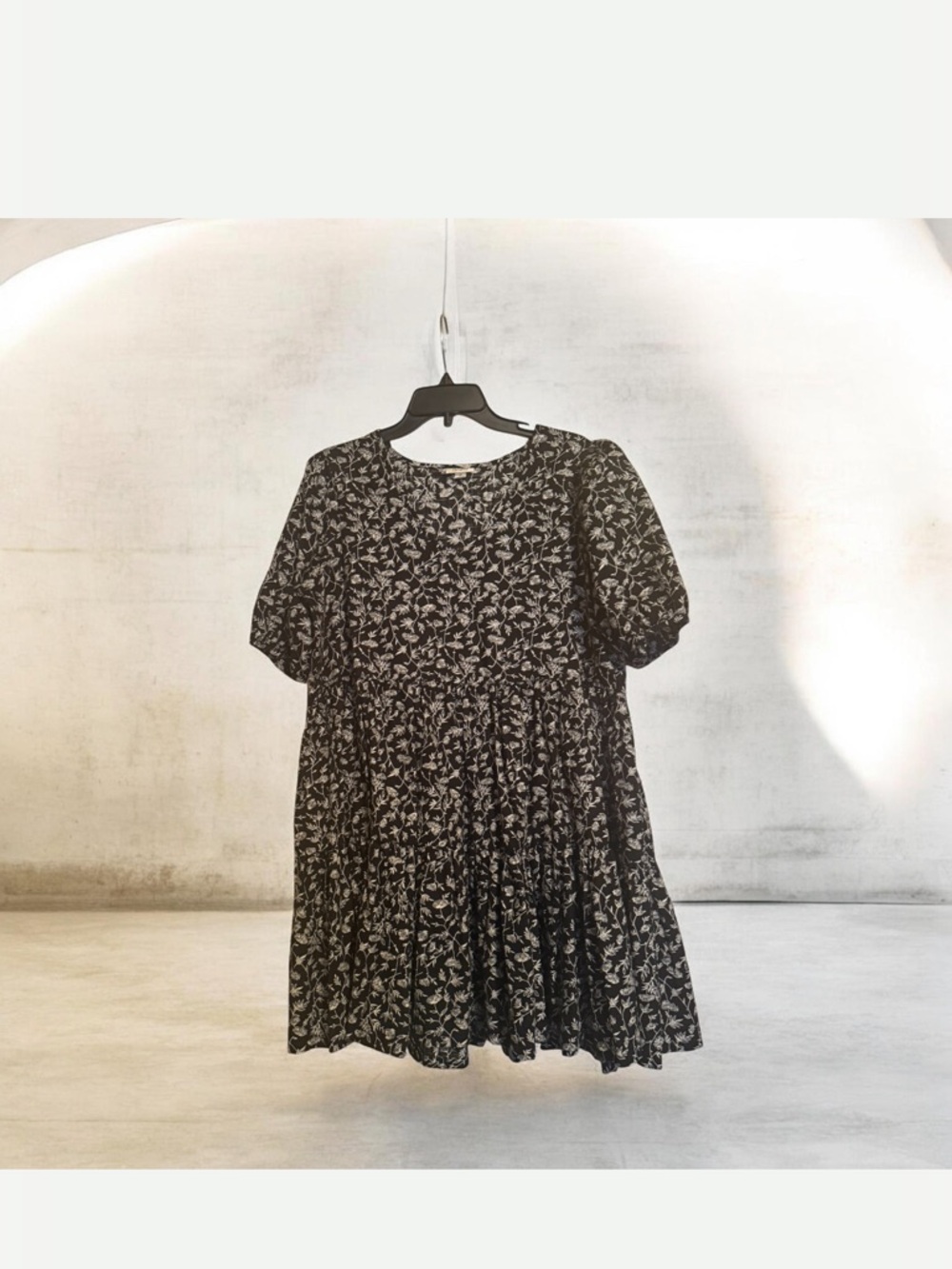 a.n.a Black Floral Mini Dress